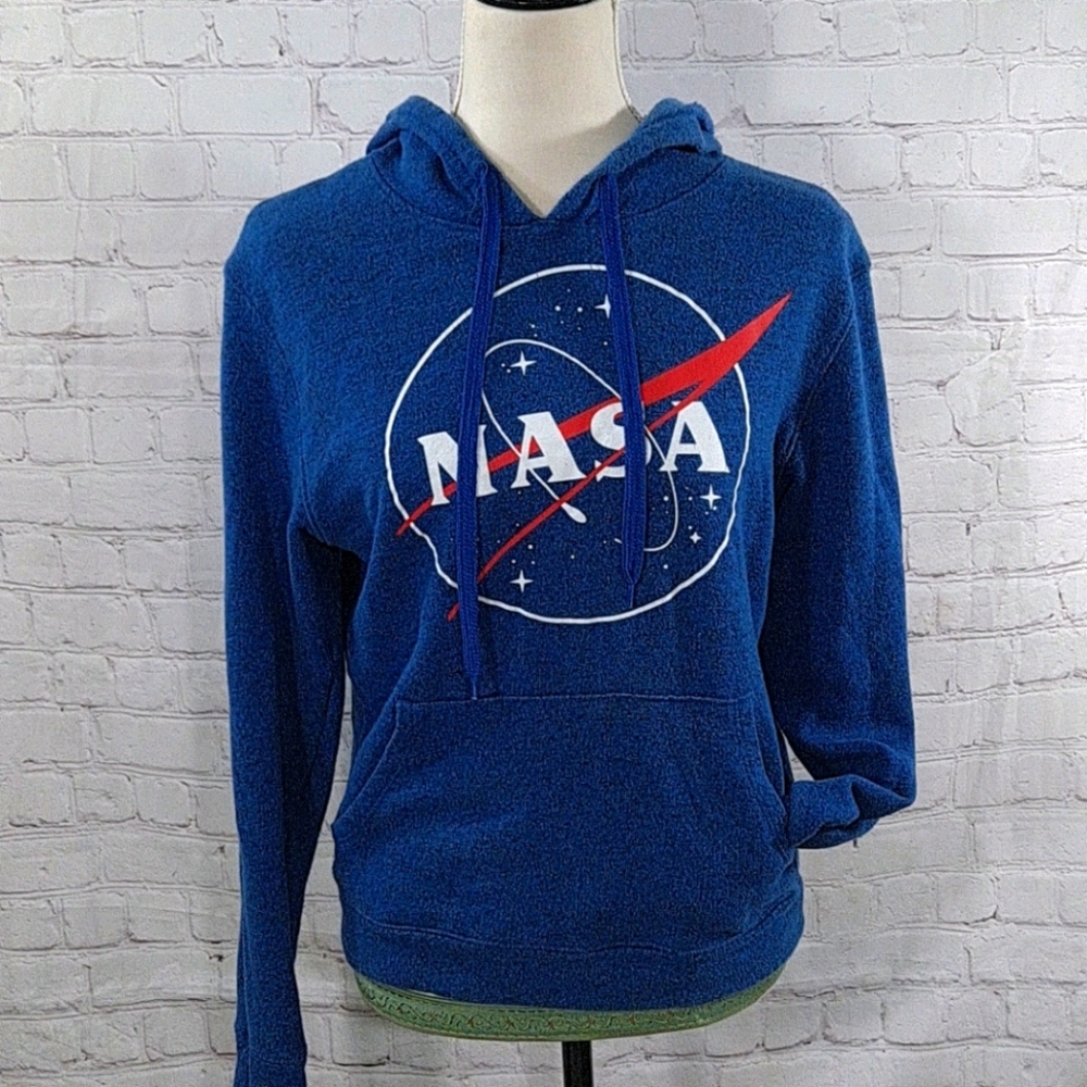 NASA Blue Long Sleeve Hoodie
